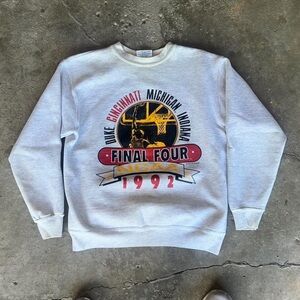 Vintage 1992 Final Four Graphic Sweatshirt - Heather Gray